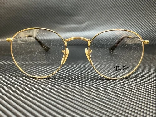 RAY BAN RX3447V 2500 Gold Round 47 mm Unisex Eyeglasses 2
