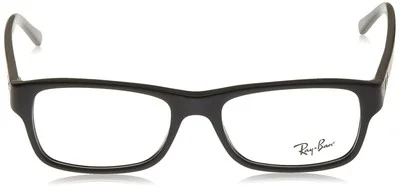 Ray-Ban RX5268 Rectangular Eyeglass Frames, Matte Black/Demo Lens 2