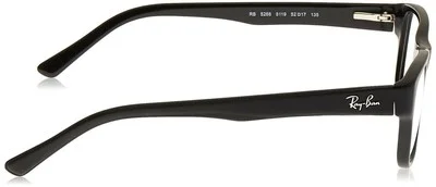 Ray-Ban RX5268 Rectangular Eyeglass Frames, Matte Black/Demo Lens 3