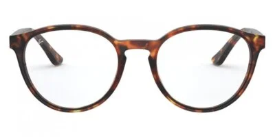 Ray-Ban Rx5380 Round Prescription Eyeglass Frames, Havana Opal Brown/Demo...