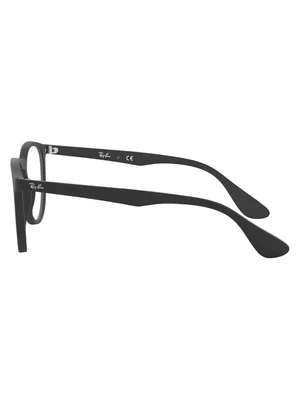 Ray-Ban RX7046 Erika Rubber Black 51-18-140 Round Full Rim Eyeglasses Frames 2