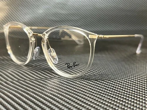 RAY BAN RX7140 2001 Transparent Phantos 49 mm Unisex Eyeglasses