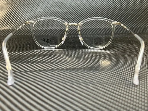 RAY BAN RX7140 2001 Transparent Phantos 49 mm Unisex Eyeglasses 4