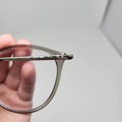 Ray Ban Rx7140 8125 Transparent Gray Phantos Full Rim Eyeglass Frames 49-20-150 3