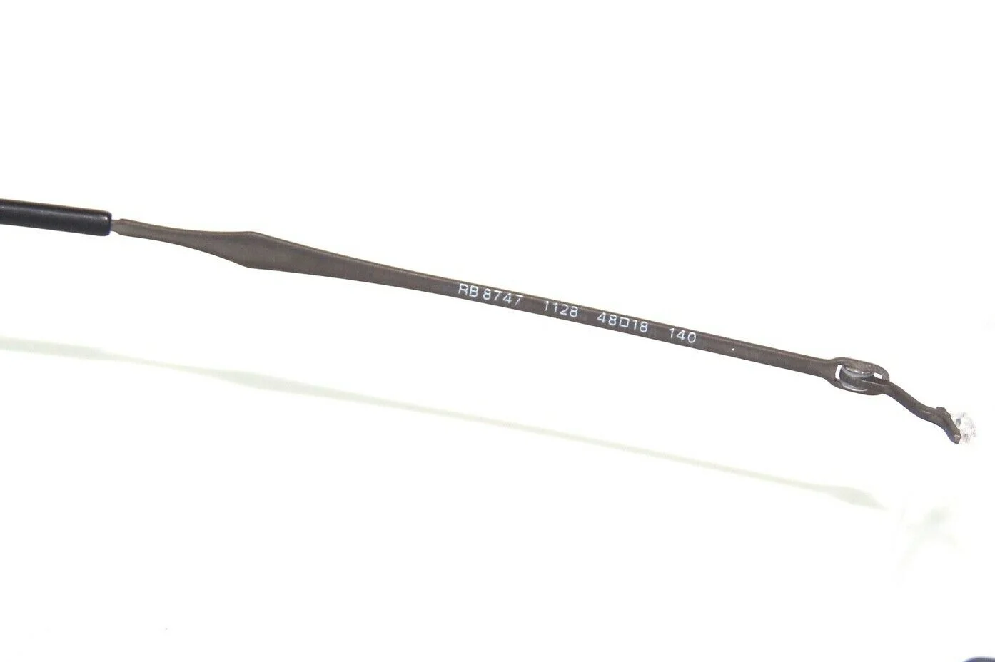 Ray Ban RX8747 1128 48 Matte Gunmetal Rimless Eyeglasses Rayban 8747 4