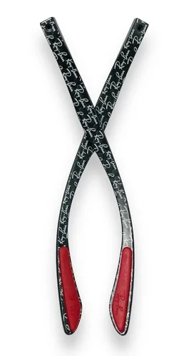 Ray Ban RX8906 Eyeglasses Carbon Fibre Black Red Replacement Temple Arms OEM New 2