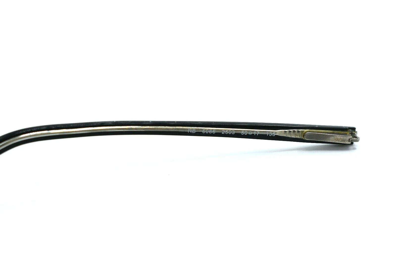 Ray-Ban Temple Replacement PARTS RB 6066 2503 50[]17 135 Black Eyeglasses #1451 3