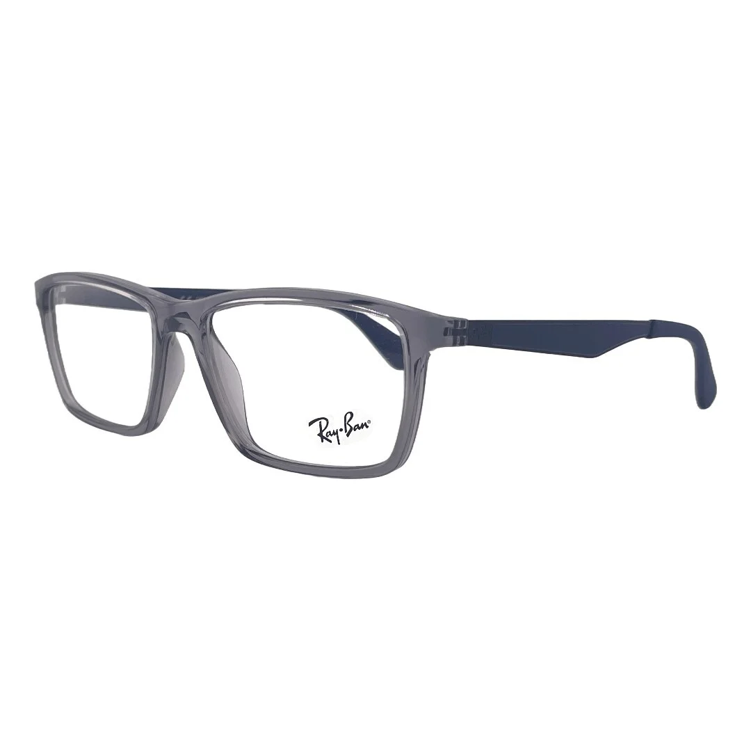 Ray-Ban Transparent Gray Eyeglasses Frames 53mm 17mm 145mm - RB7056 5814 2