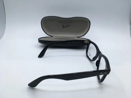 Ray-Ban WAYFARER EASE Unisex Black Frame Demo Lens Square Eyeglasses 50MM 4