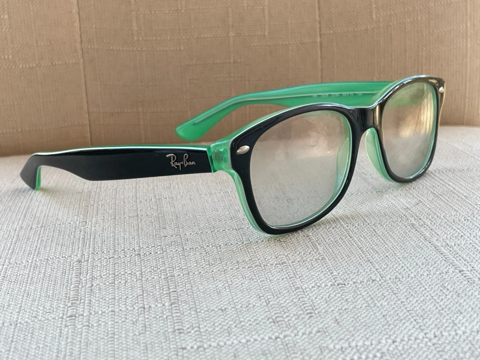 Ray-Ban Women Eyeglasses Black/Green Tone RB1528 for small face 48[]16 130 2