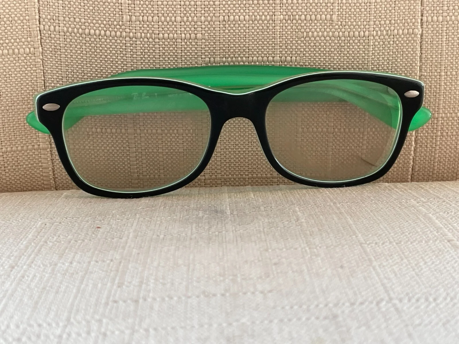 Ray-Ban Women Eyeglasses Black/Green Tone RB1528 for small face 48[]16 130 3