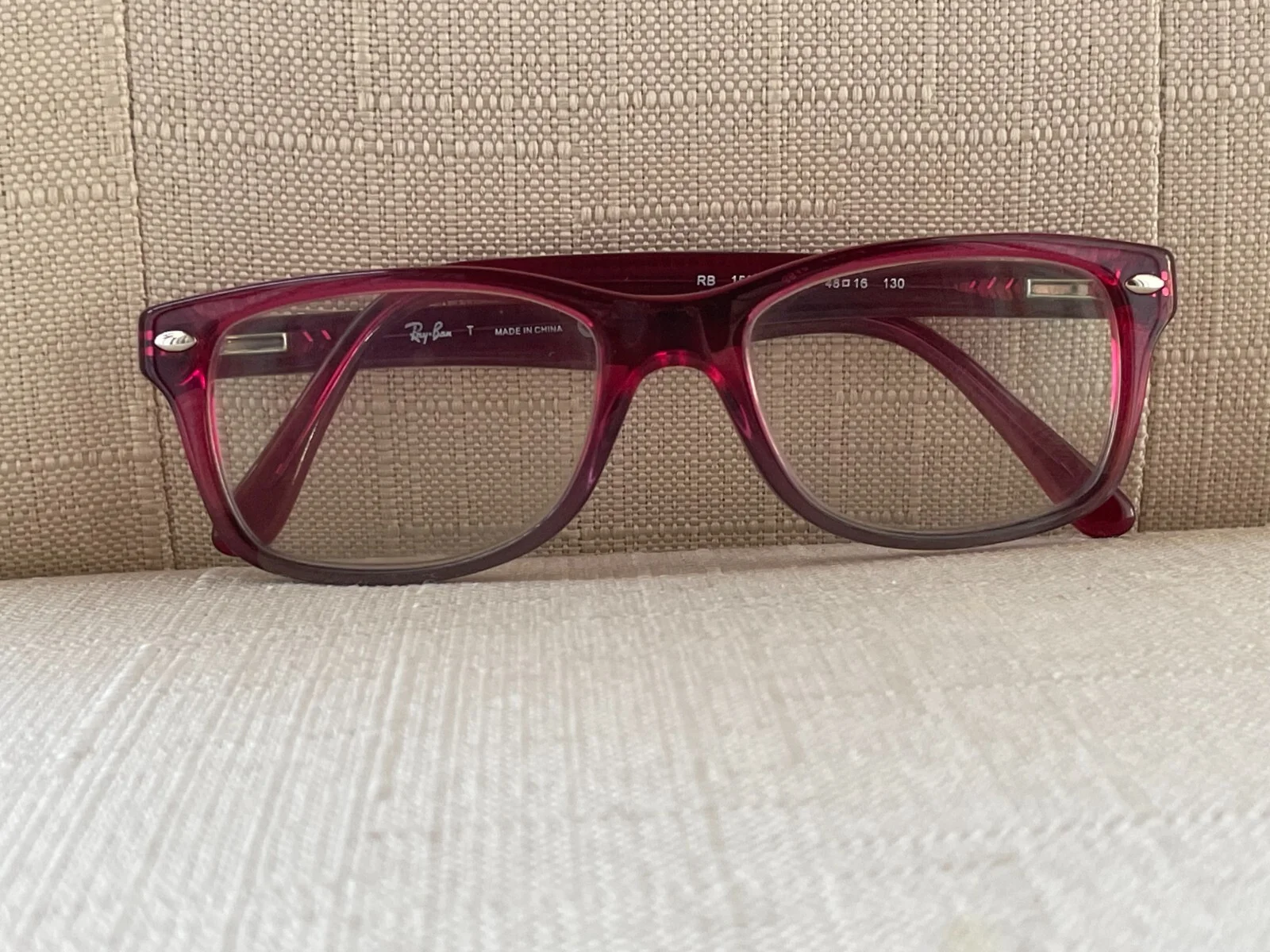 Ray-ban Women Eyeglasses Frame Double Tone Reddish Purple for small Face RB1531 3