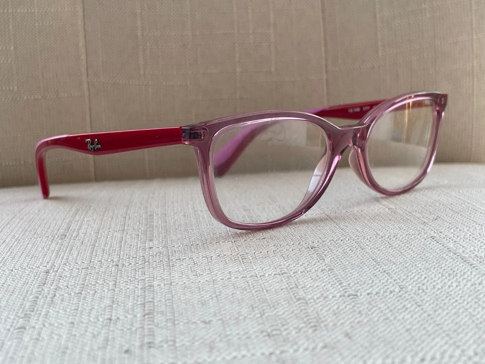 Ray-Ban Women Eyeglasses Frame Pink/Red Glasses RB1586 for small face