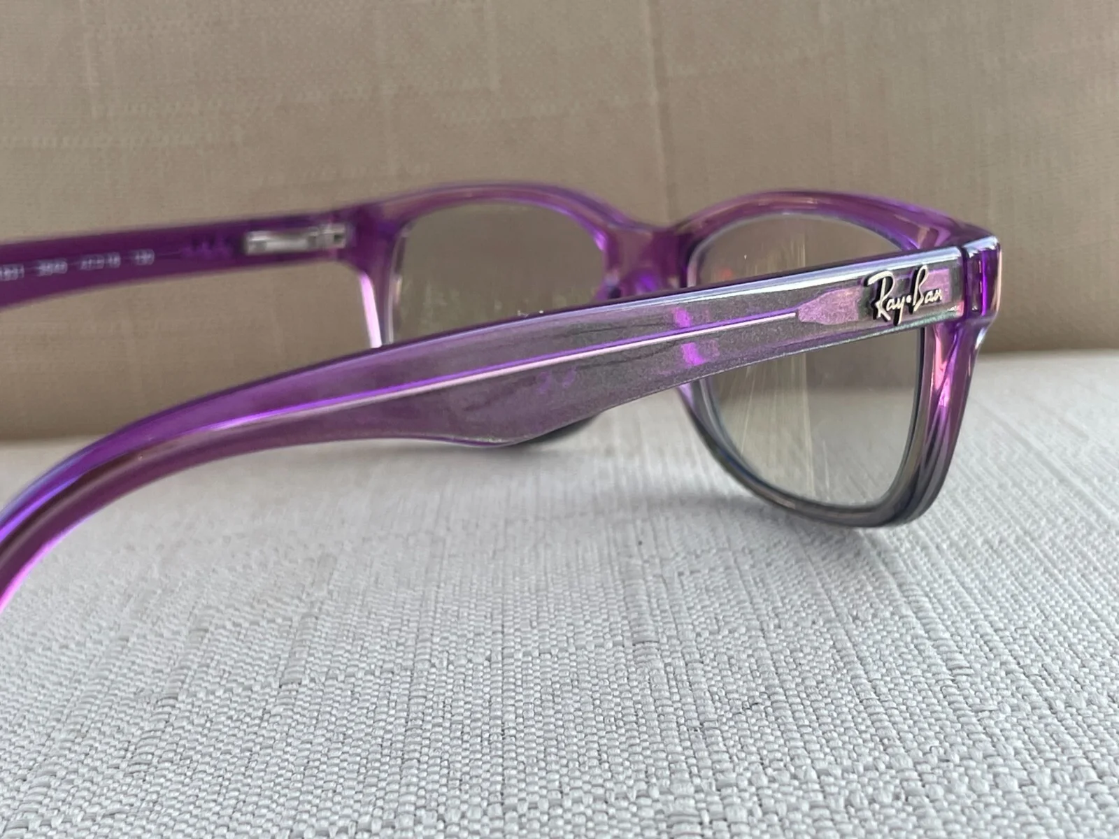 Ray-Ban Women Eyeglasses Frame for Small Face Purple/Gray Glasses RB1531 3