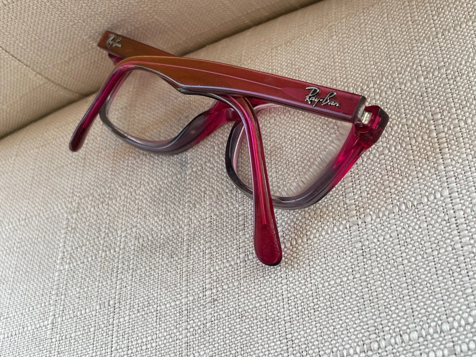 Ray-Ban Women Glasses Frame Burgundy/Gray RB1531 3648 48[]16 130 for small face 3
