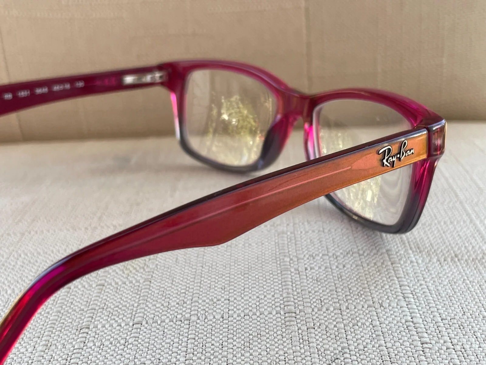 Ray-Ban Women Glasses Frame Burgundy/Gray RB1531 3648 48[]16 130 for small face 4