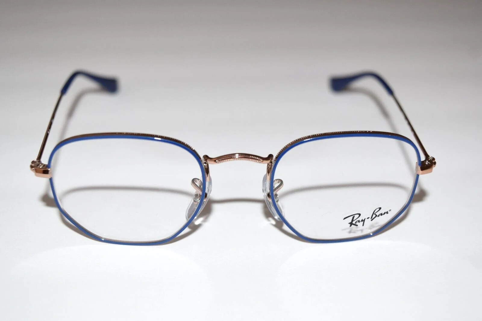 Ray-Ban XS Blue Copper Hexagonal RB9541V 4063 Rx Junior 44-19-130 Eyeglasses