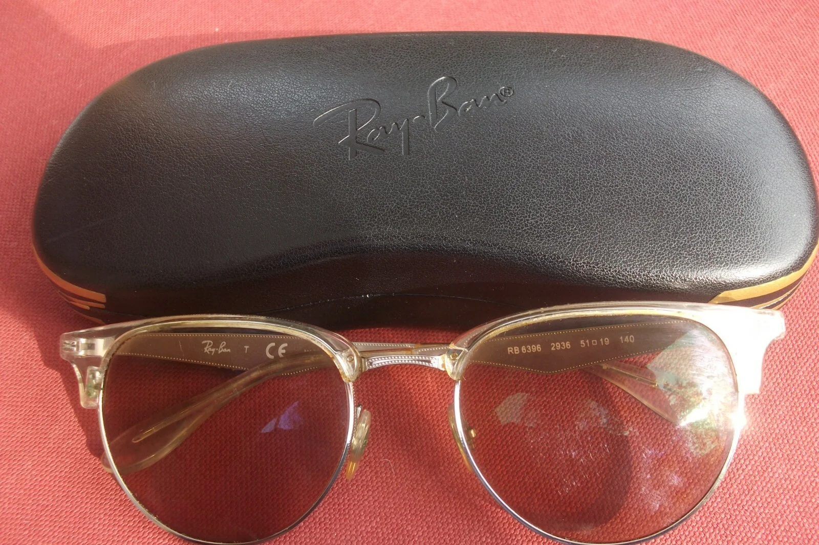 Ray Bans RB6396 Silver Eyeglass Frames with Case
