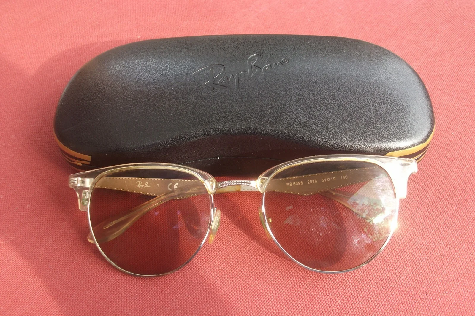Ray Bans RB6396 Silver Eyeglass Frames with Case 2