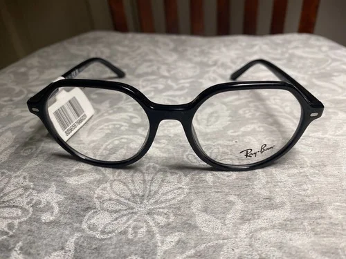 Rayban Black Round Eyeglass Frames Rb 9095v 3542 47/16 130 New With Tags 2