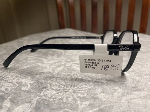 Rayban Black Round Eyeglass Frames Rb 9095v 3542 47/16 130 New With Tags 3