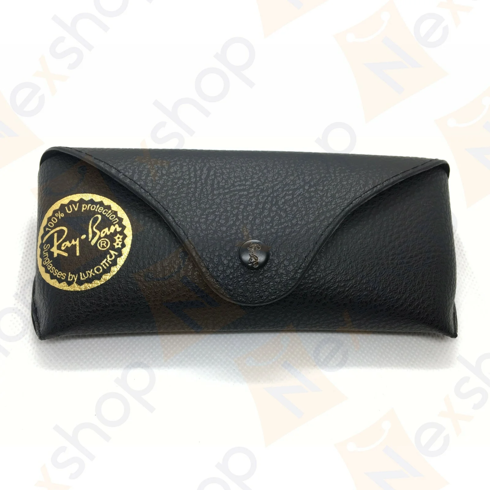 Rayban Sunglasses Eyeglasses Soft Leather Black Case w/ Cleaning Cloth & GiftBox 2