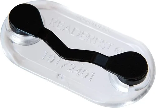 Readerest Magnetic Eyeglass Holder, ID Badge Holder, Shark Tank (Black)