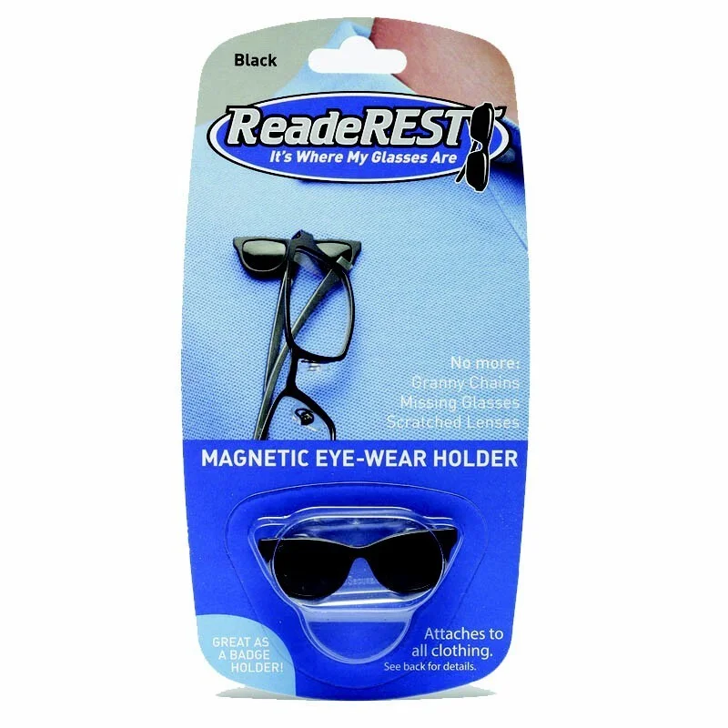 ReaderRest Magnetic Eyeglass Holder Black Shades RSBK NIB (Shark Tank) 3