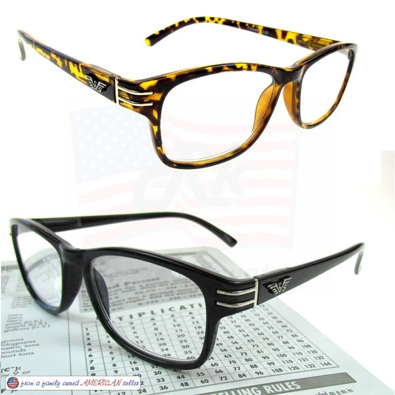 READERS +125-400 uv cleaned Reading Glasses SPRING HINGE Metal Accents MEN WOMEN
