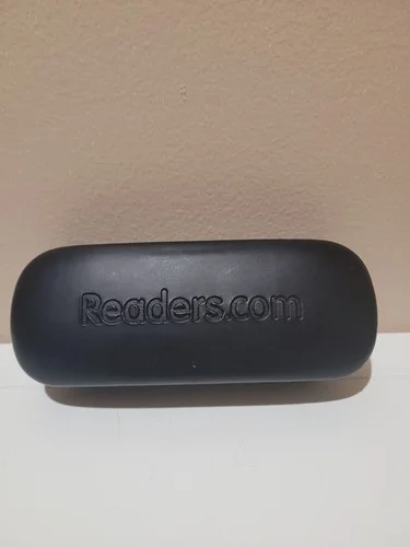 Readers.com Eyeglass/Sunglass Black And Tan Interior Hard Case Preowned 1