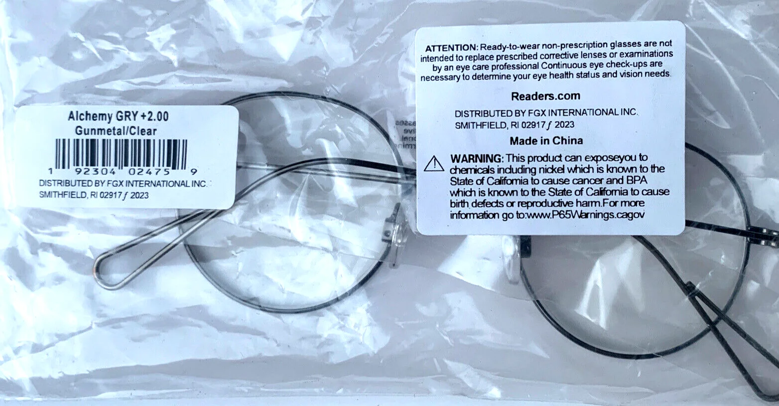 Readers.com Reading Glasses: The Alchemy Metal Round Gunmetal Gray +2.00 Unisex 3
