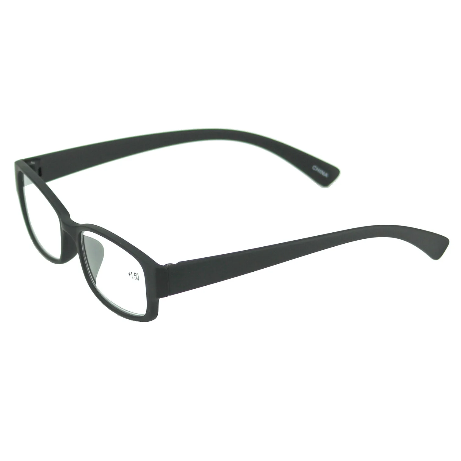 Reading Eyeglasses Mens Womens Nerd Rectangle Reader Power Solid Strength 175 2
