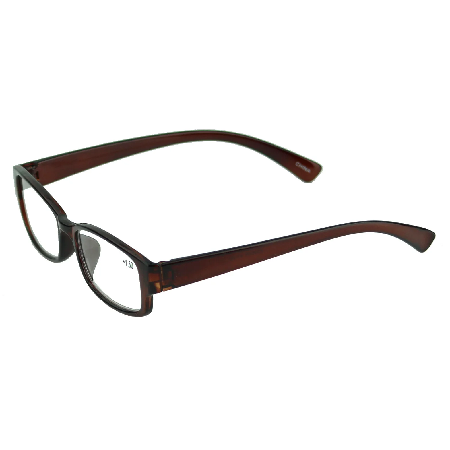 Reading Eyeglasses Mens Womens Nerd Rectangle Reader Power Solid Strength 175 4