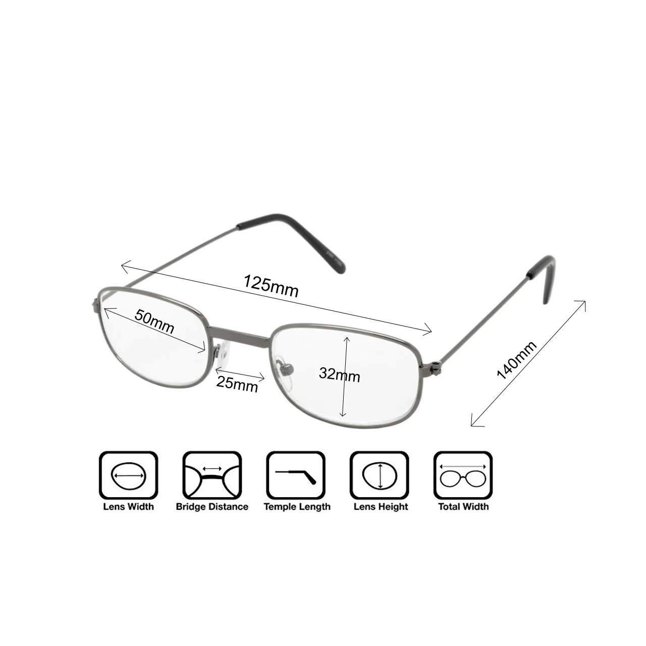 READING GLASSES 4 Pair Metal Frame UNISEX CLASSIC STYLE LENS READERS ALL POWERS 4