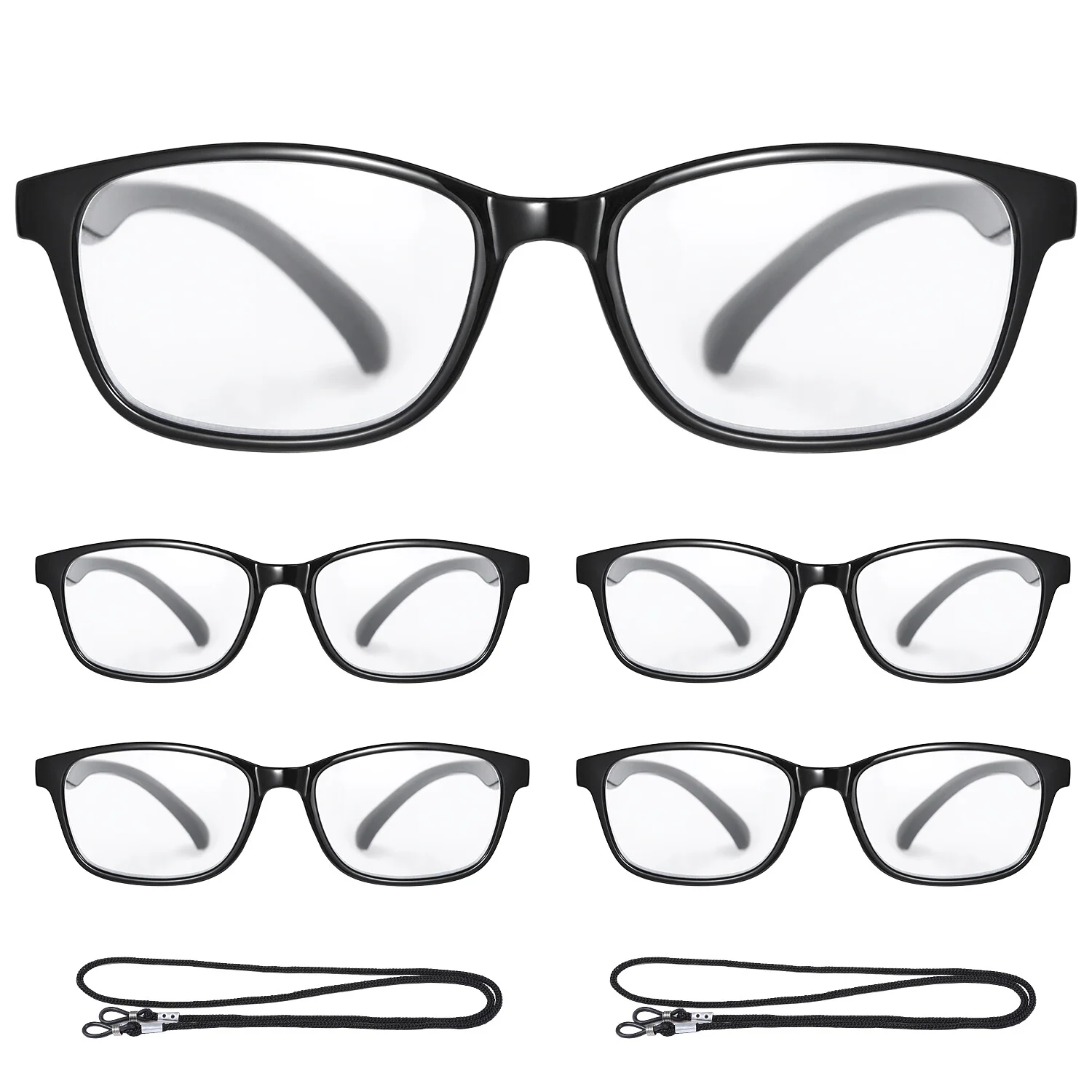 Reading Glasses Blue Light Blocking w/ Anti-Lost Strap for Women Men Eyeglasses