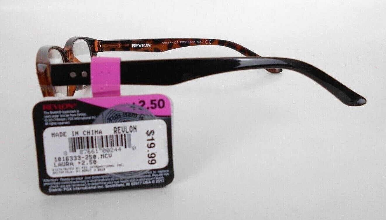 READING GLASSES FASHION EYEGLASSES REVLON LAURA TOR for WOMEN - MSRP $19.99 4