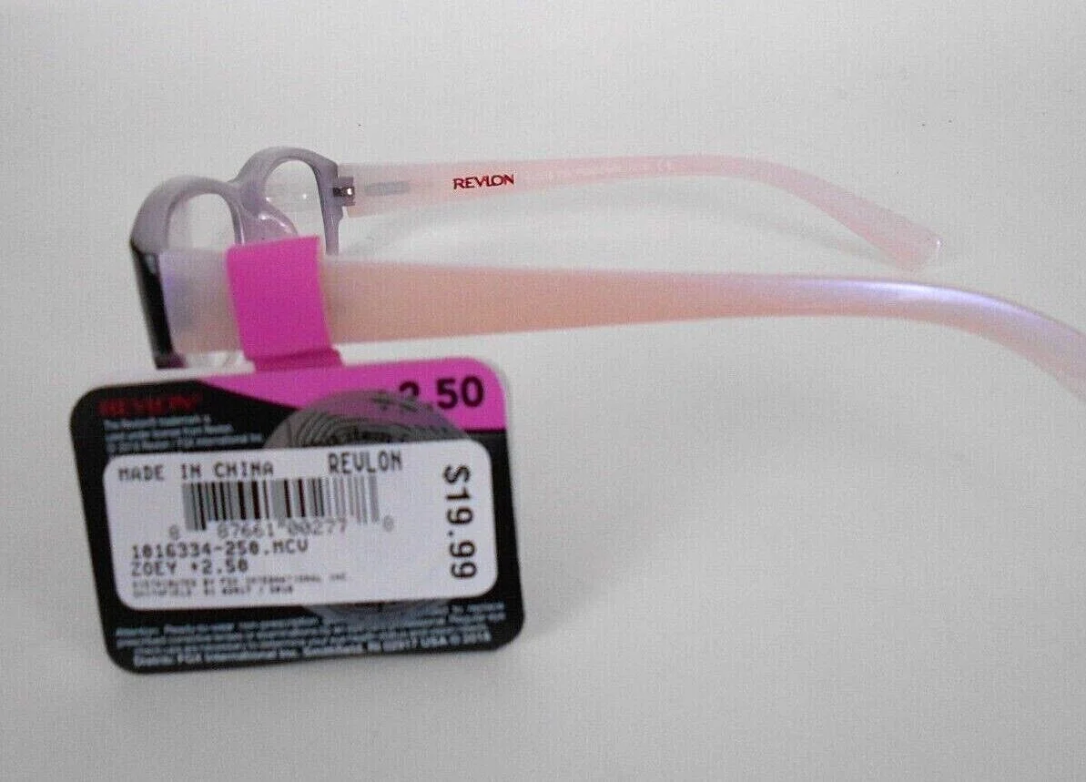 READING GLASSES FASHION EYEGLASSES REVLON ZOEY- PURPLE for WOMEN - MSRP $19.99 4