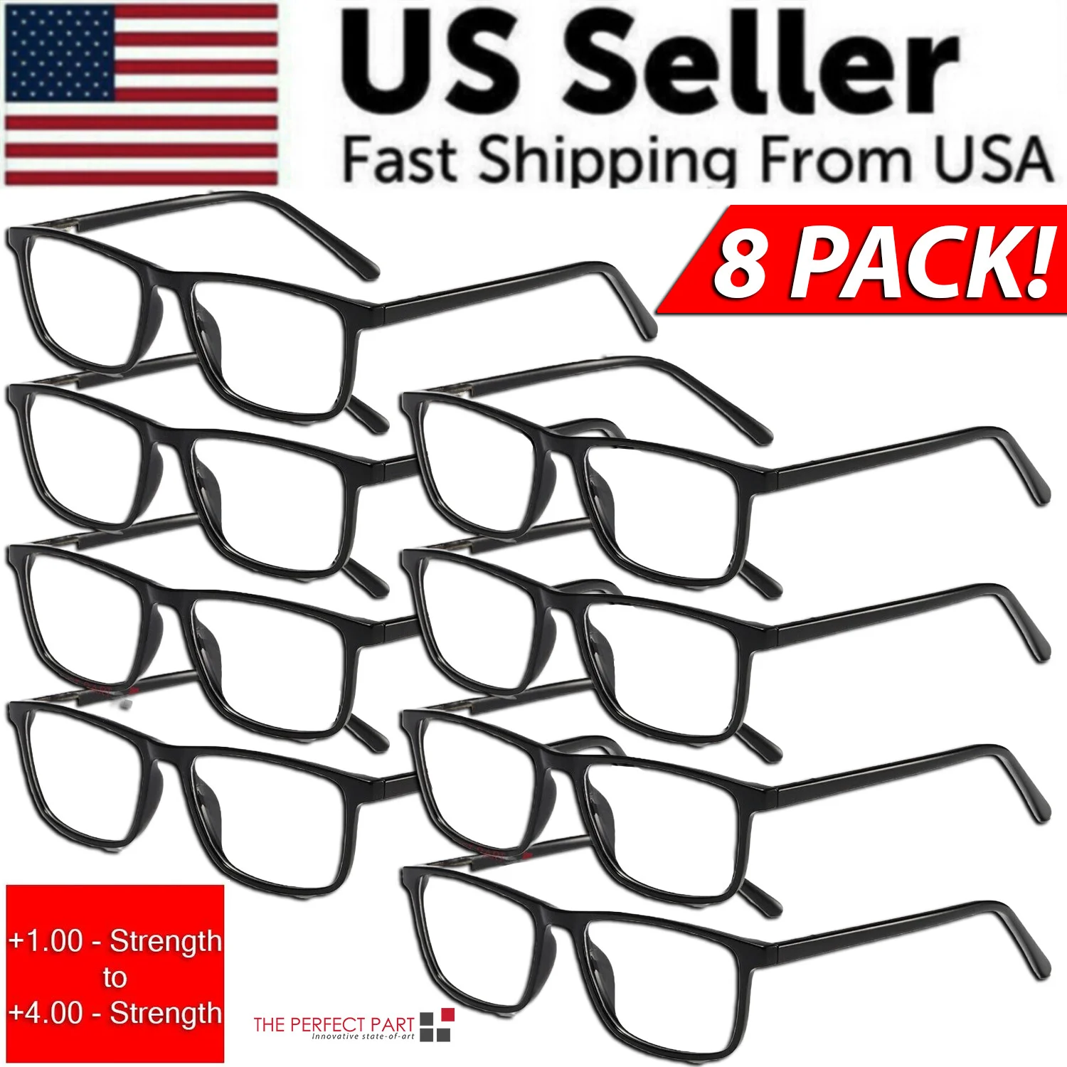 Reading Glasses Mens Womens 4 Pack Metal Frame Readers Eyeglasses Spring Hinge 3