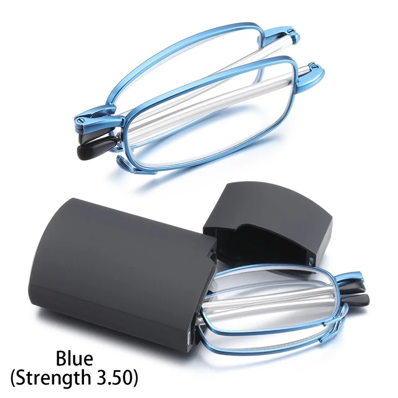 Reading Glasses Telescopic Legs Presbyopia Eyeglasses Includes Glasses Case 2