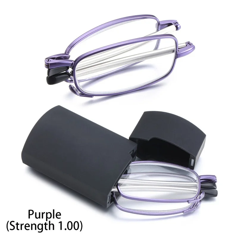 Reading Glasses Telescopic Legs Presbyopia Eyeglasses Includes Glasses Case 4