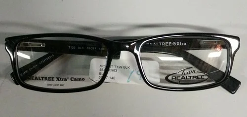 Realtree BLK 129 Black Camo Eyeglass Frames 53 17 140