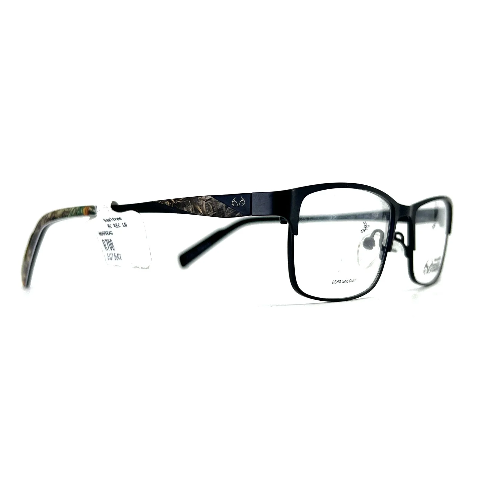 Realtree EDGE R708 blk Eyeglasses Frames Black Black Rectangular 53-17-140 3