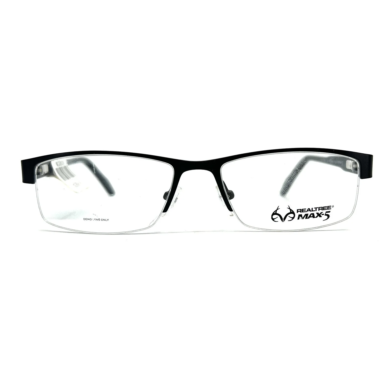 Realtree Eyeglasses Frames R496 BLK Black Square Full Rim 55-17-145 2