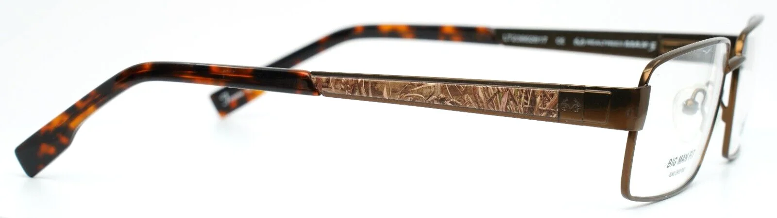 REALTREE MAX 5 R487 BRN Brown Mens Rectangle Full Rim Eyeglasses 58-18-145 B:34 4