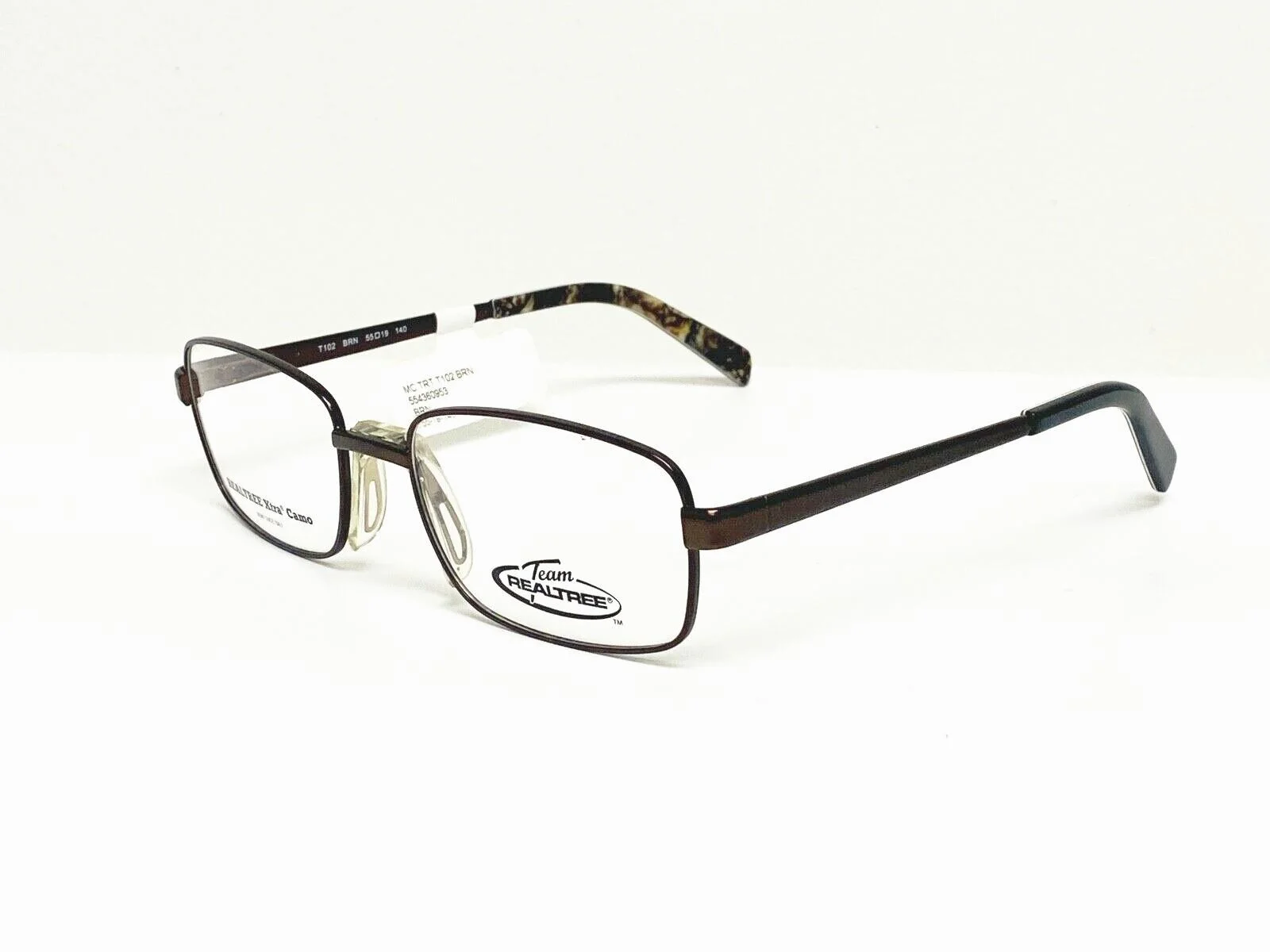 REALTREE XTRA CAMO BROWN T102 EYEGLASS FRAME - 55-19-140
