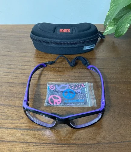 REC SPECS MAXX EYEGLASSES FRAME LIBERTY MX20 640 HALO with Flames