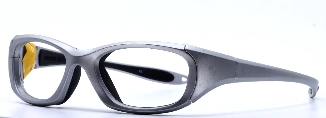 REC SPECS MAXX Liberty MX30 LS-300 Silver Mens Wrap Eyeglasses 53-17-130 B:31