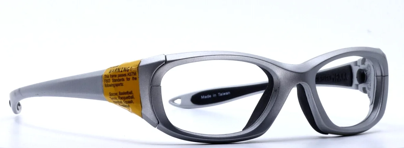 REC SPECS MAXX Liberty MX30 LS-300 Silver Mens Wrap Eyeglasses 53-17-130 B:31 3