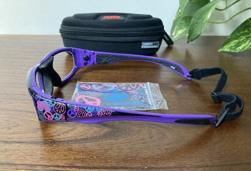 REC SPECS MAXX Purple Peace Liberty Sport MX20 Eyeglass Frame 51 17 125mm F803 3