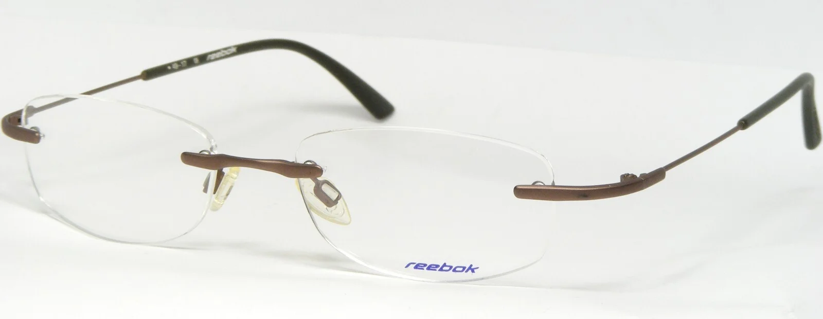 Reebok B 8016 B MATT BROWN EYEGLASSES GLASSES METAL RIMLESS 49-17-135mm
